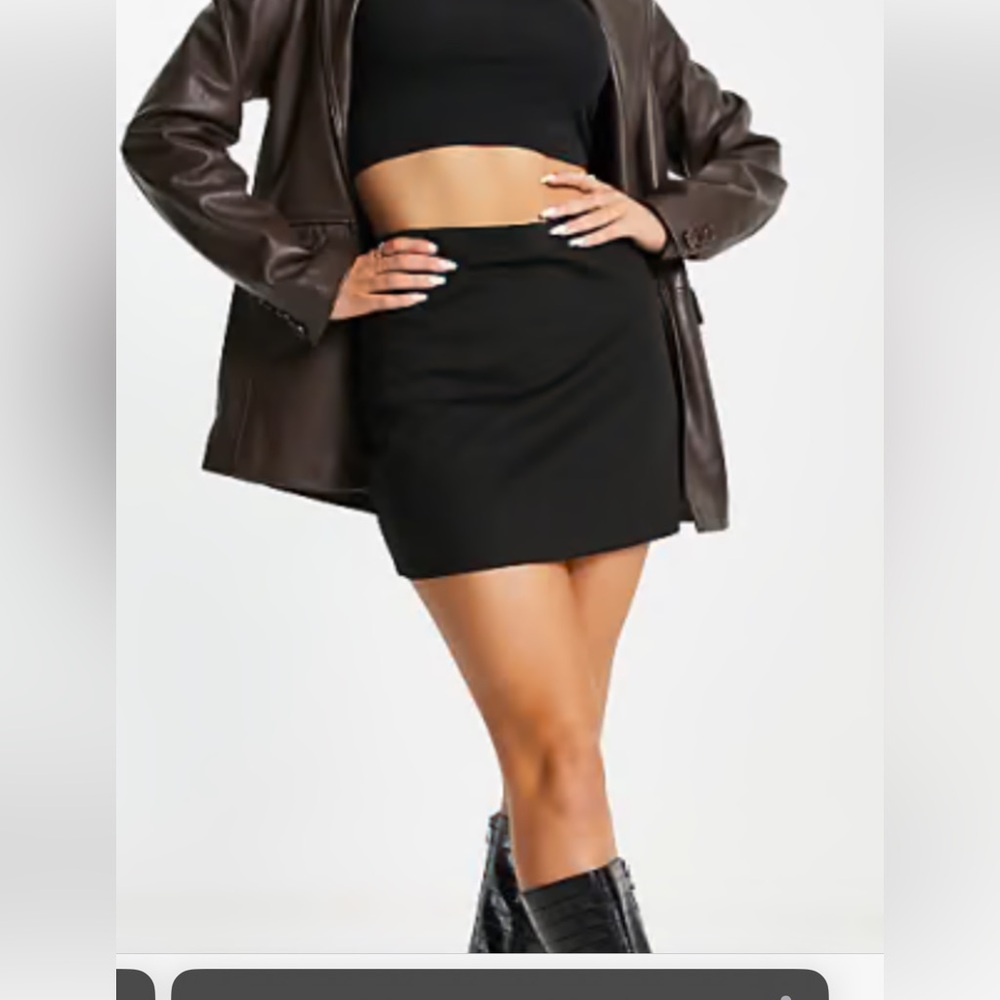 Mango Black Mini skirt